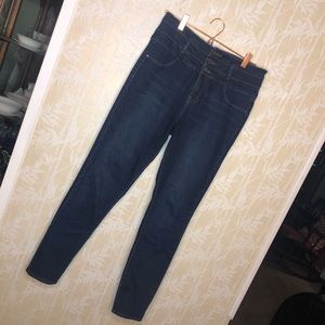 Dark Wash High Waisted Skinny Jeans